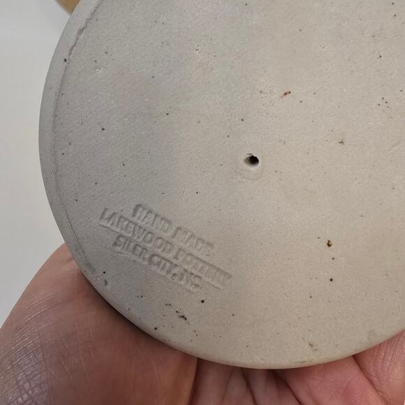 4 Goblets Lakewood Pottery Siler City, NC Vintage Footed Cup Tan Hand Made - Picture 4 of 10